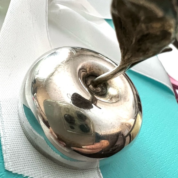 Vintage Tiffany & Co. apple trinket jewelry pill box lidded - Picture 9 of 16